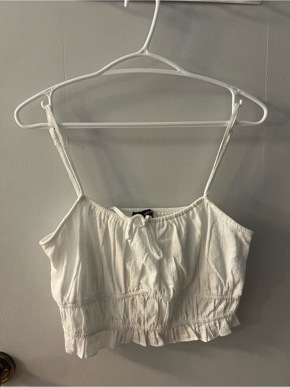 White crop top